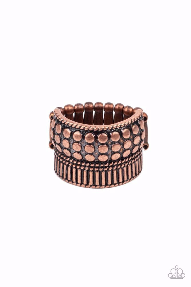 Tenacious Texture Copper Ring