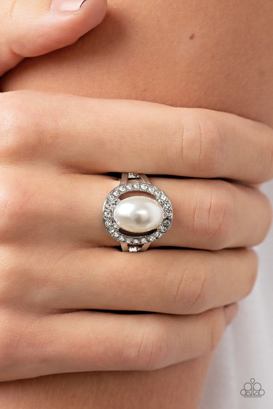 Seize the Shimmer White Ring