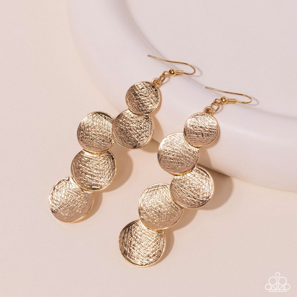 Token Gesture Gold Earrings