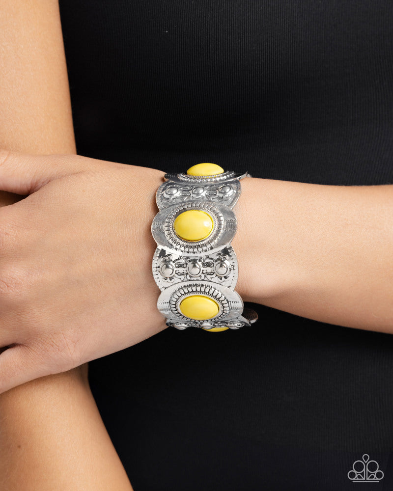 Exotic Excavation Yellow Bracelet