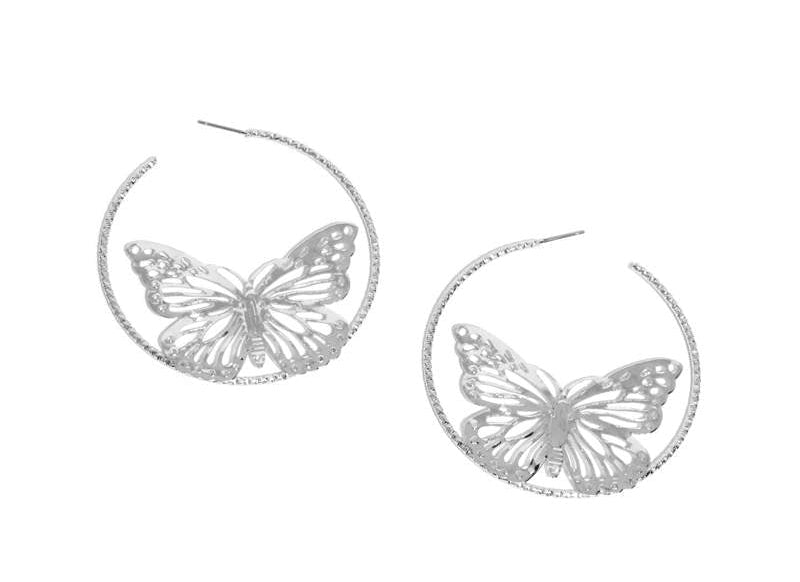 Aerial Alias Silver Hoops