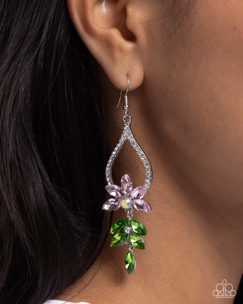 Floral Fuss Pink Earrings