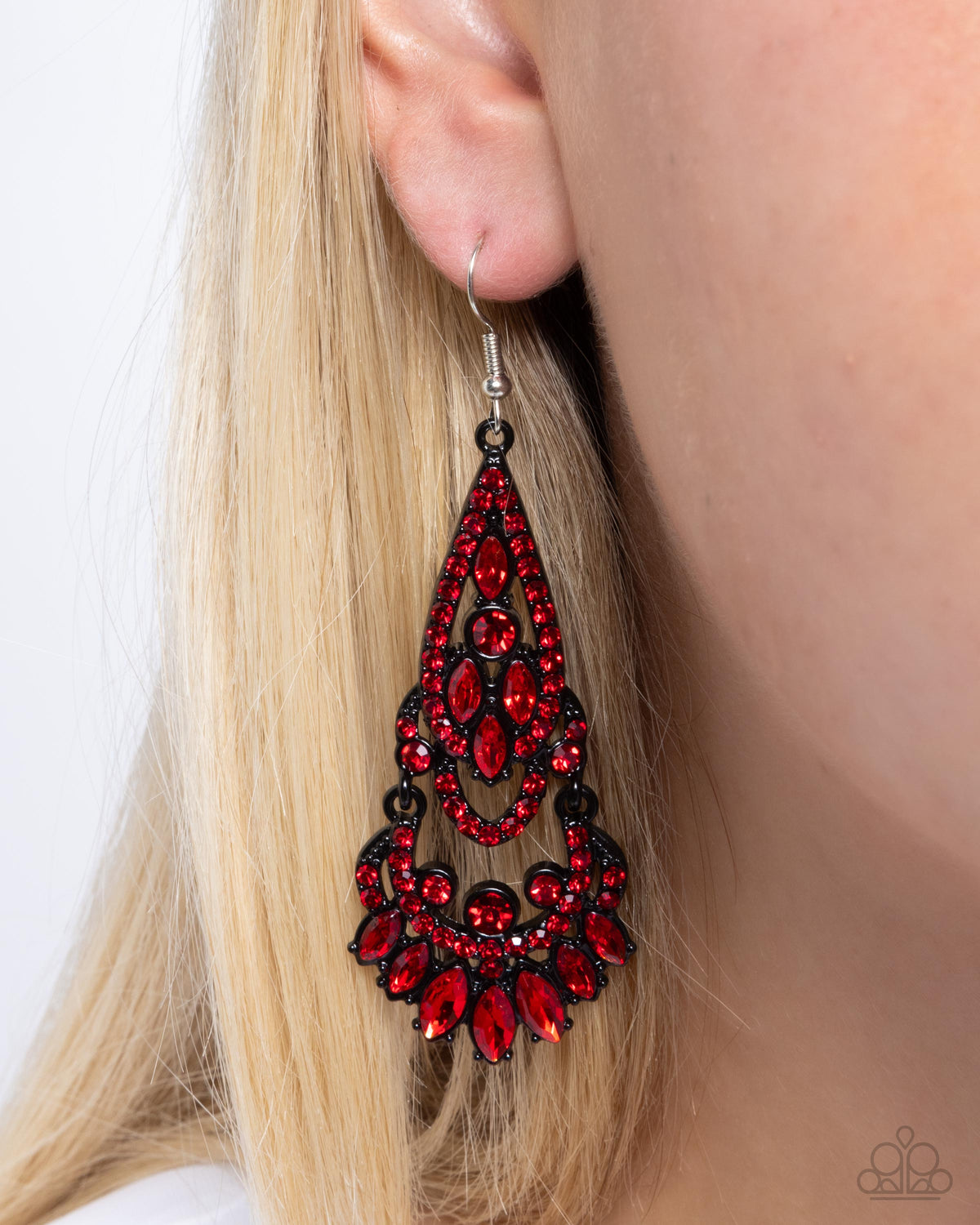 Opera Stage Red Earrings