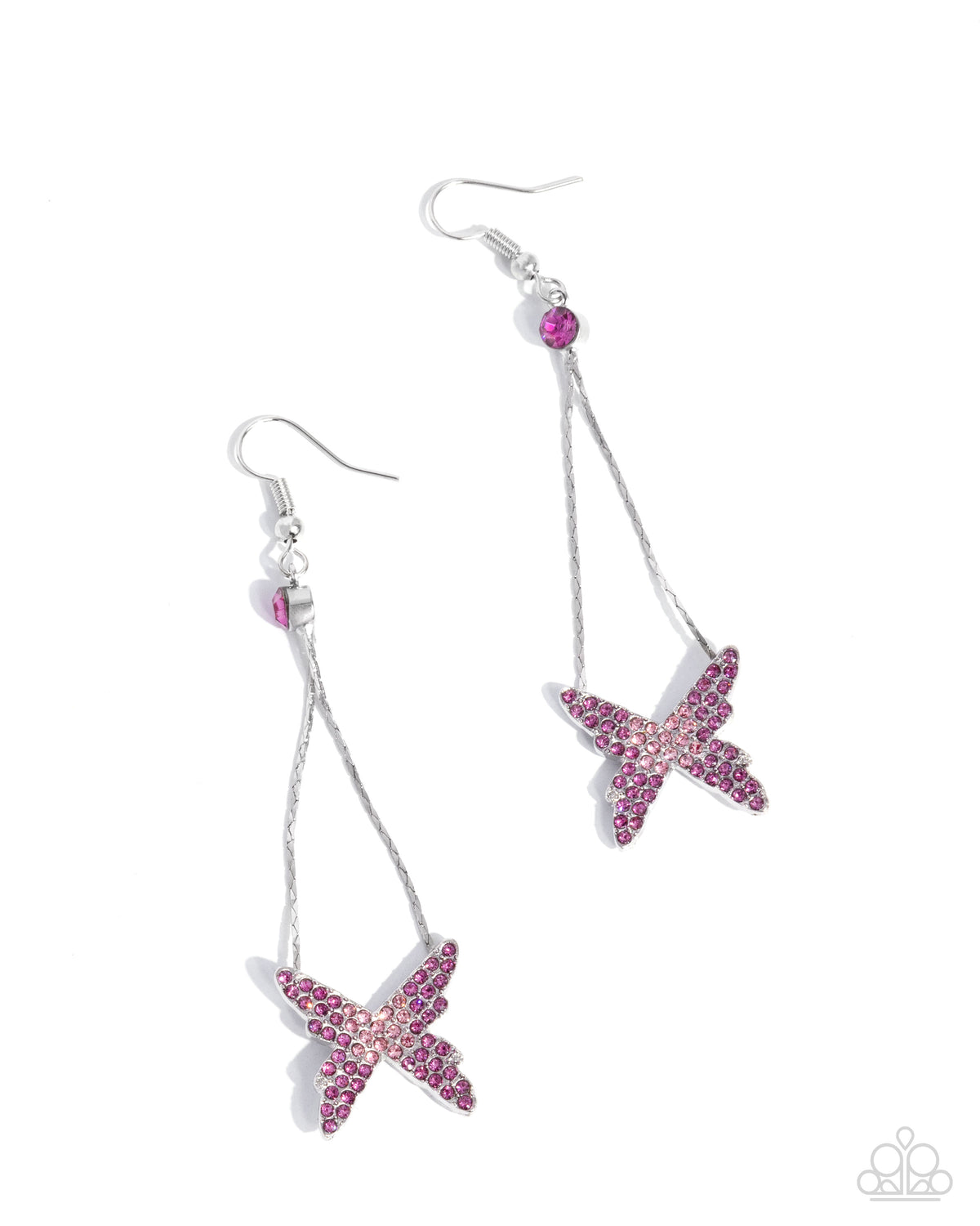 Pick A FLIGHT Pink Earrings