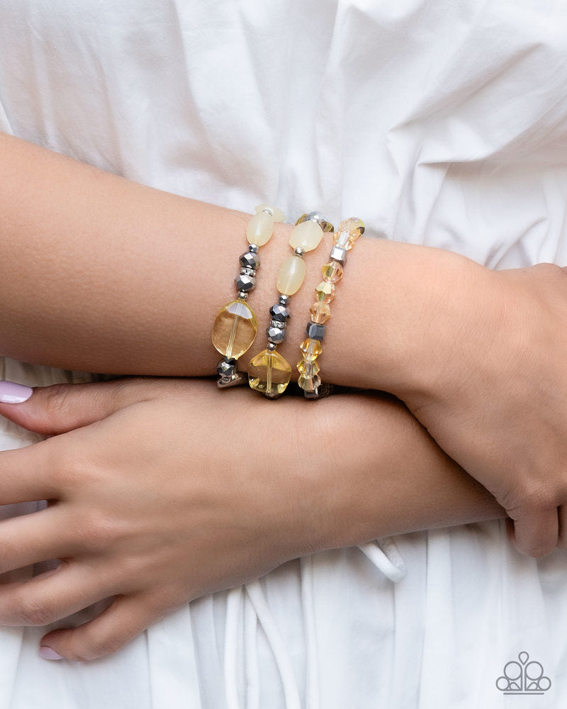 Lets Groove Tonight Yellow Bracelet