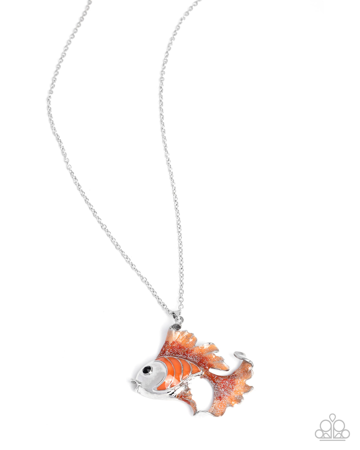 Flashy Fish Orange Necklace