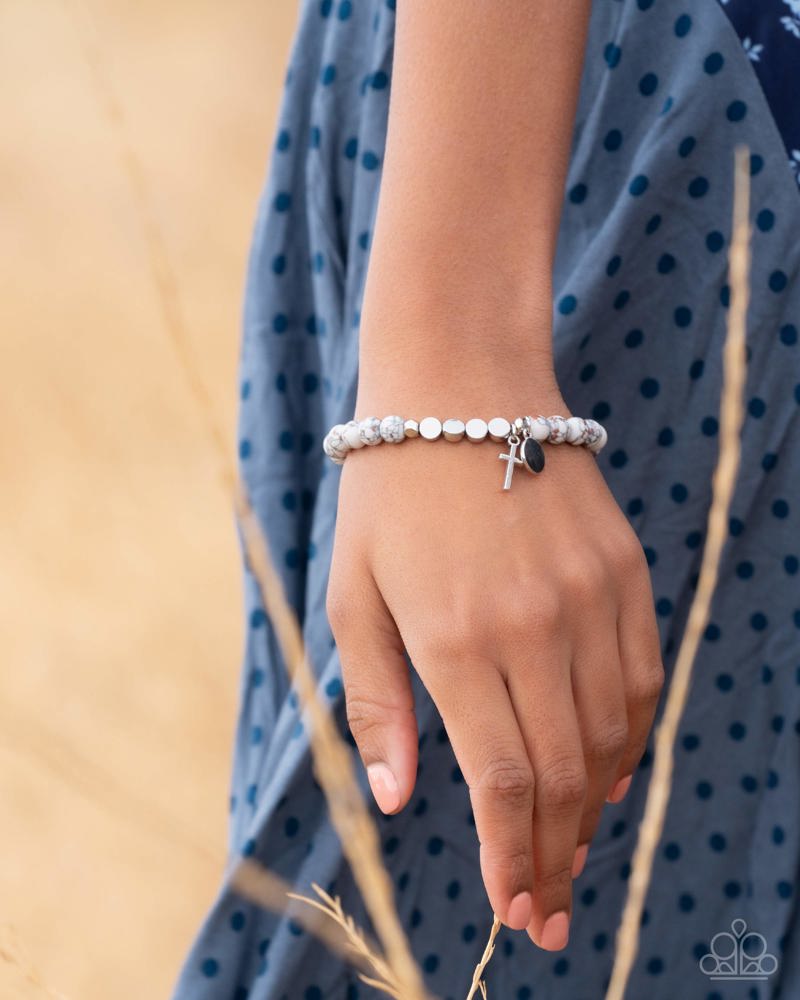 Devout Debut White Bracelet