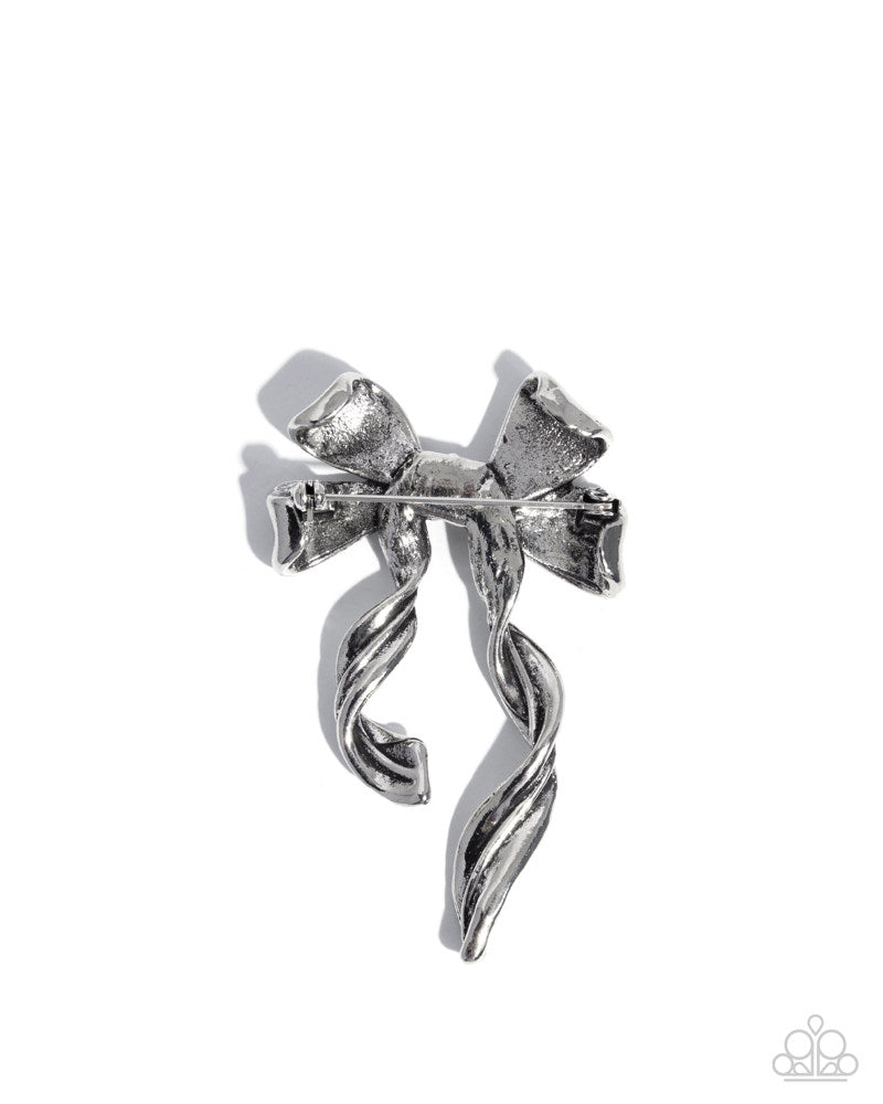 Bow Bonanza Silver Brooch