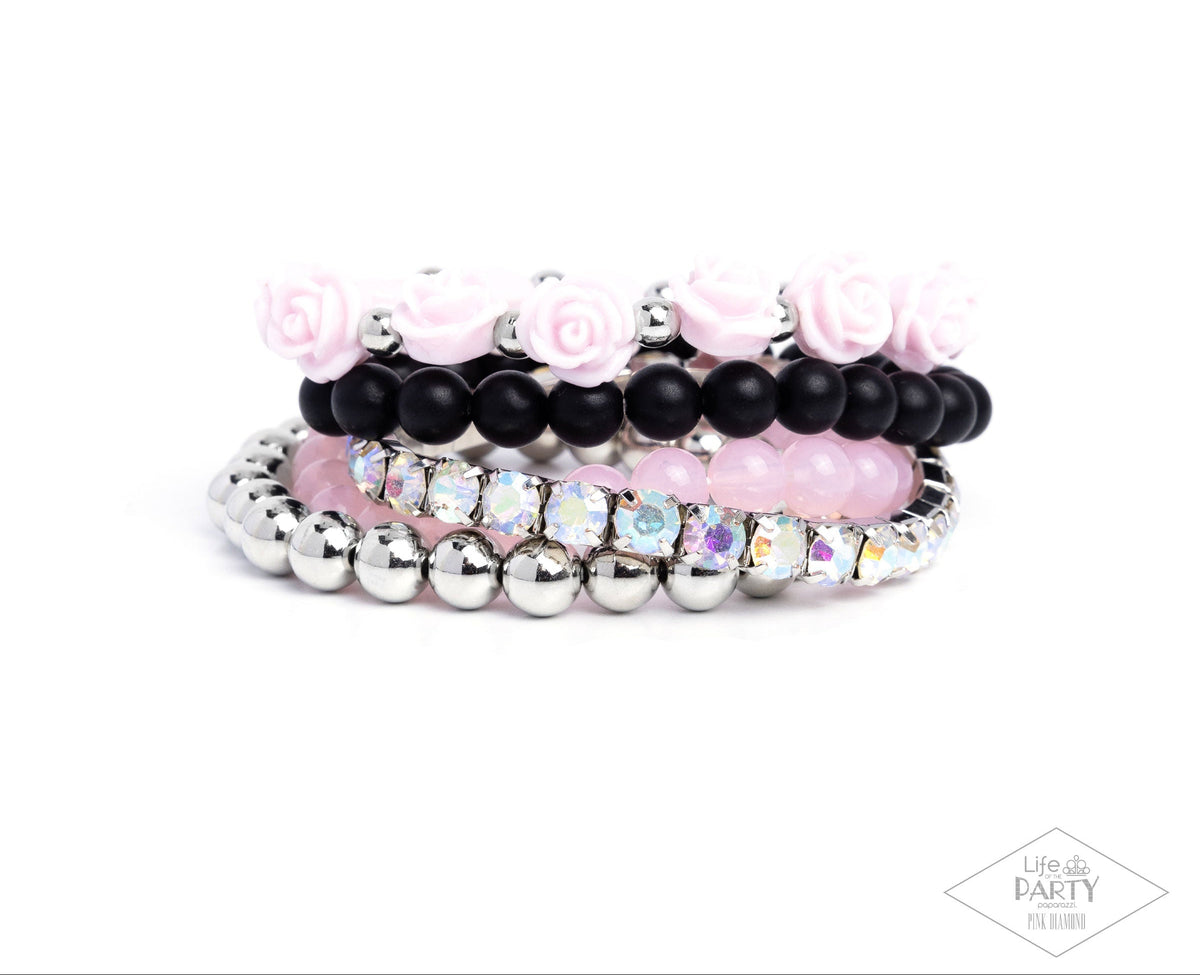 Rose Garden Grandeur Pink Bracelet