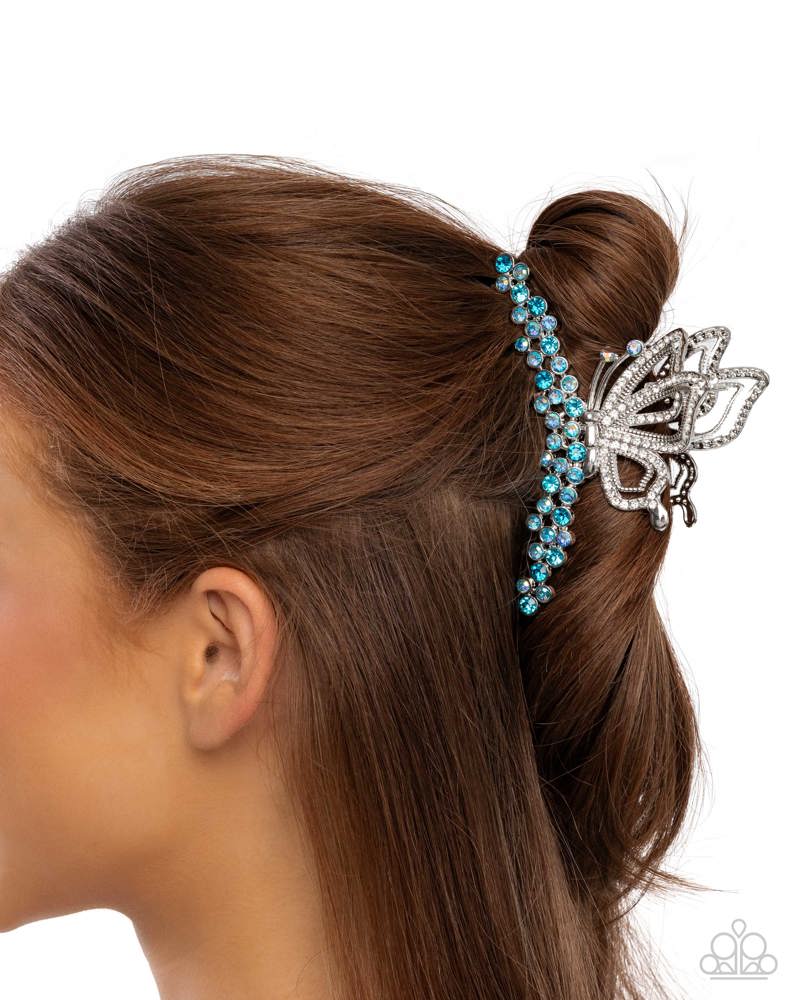 Admirable Administration Blue Hair Clip