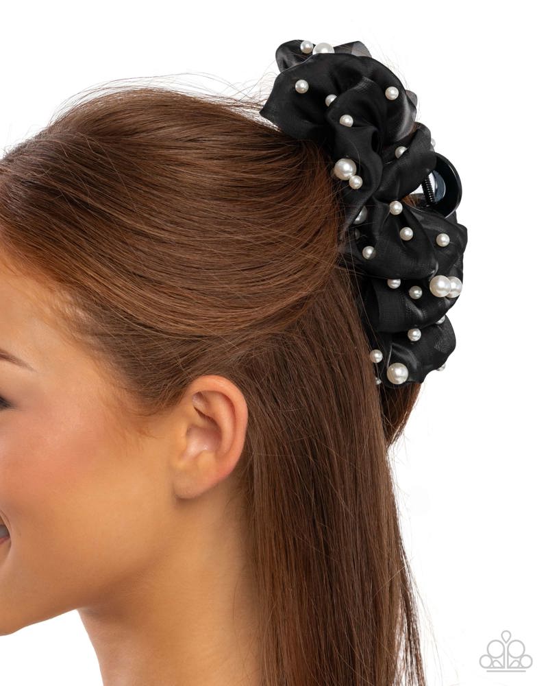 Pearl Page Black Hair Clip