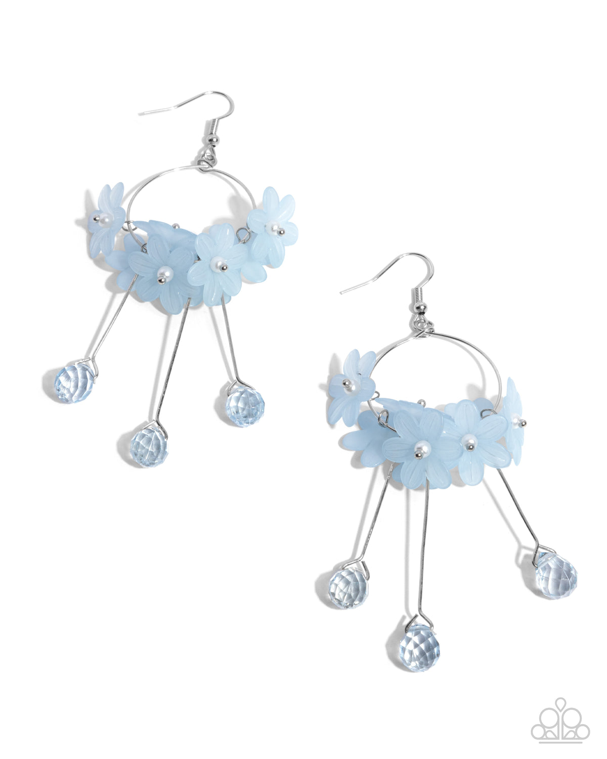 Whimsical Work Blue Earrings
