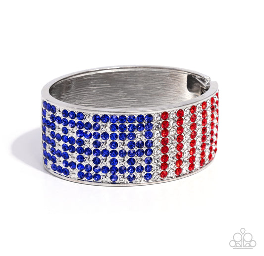 Passionate Patriotism Multi Hinge Bracelet