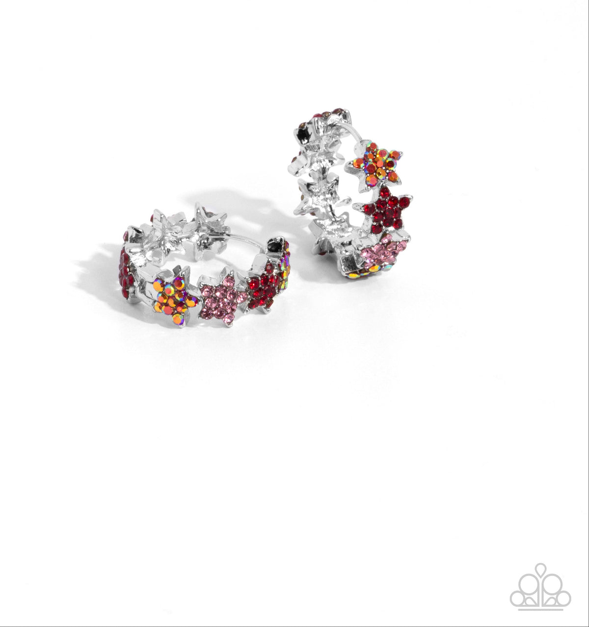 Stellar Surrender Red Hinge Hoops