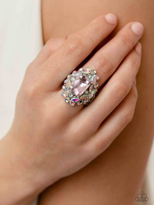 Dynamic Diadem Pink Ring