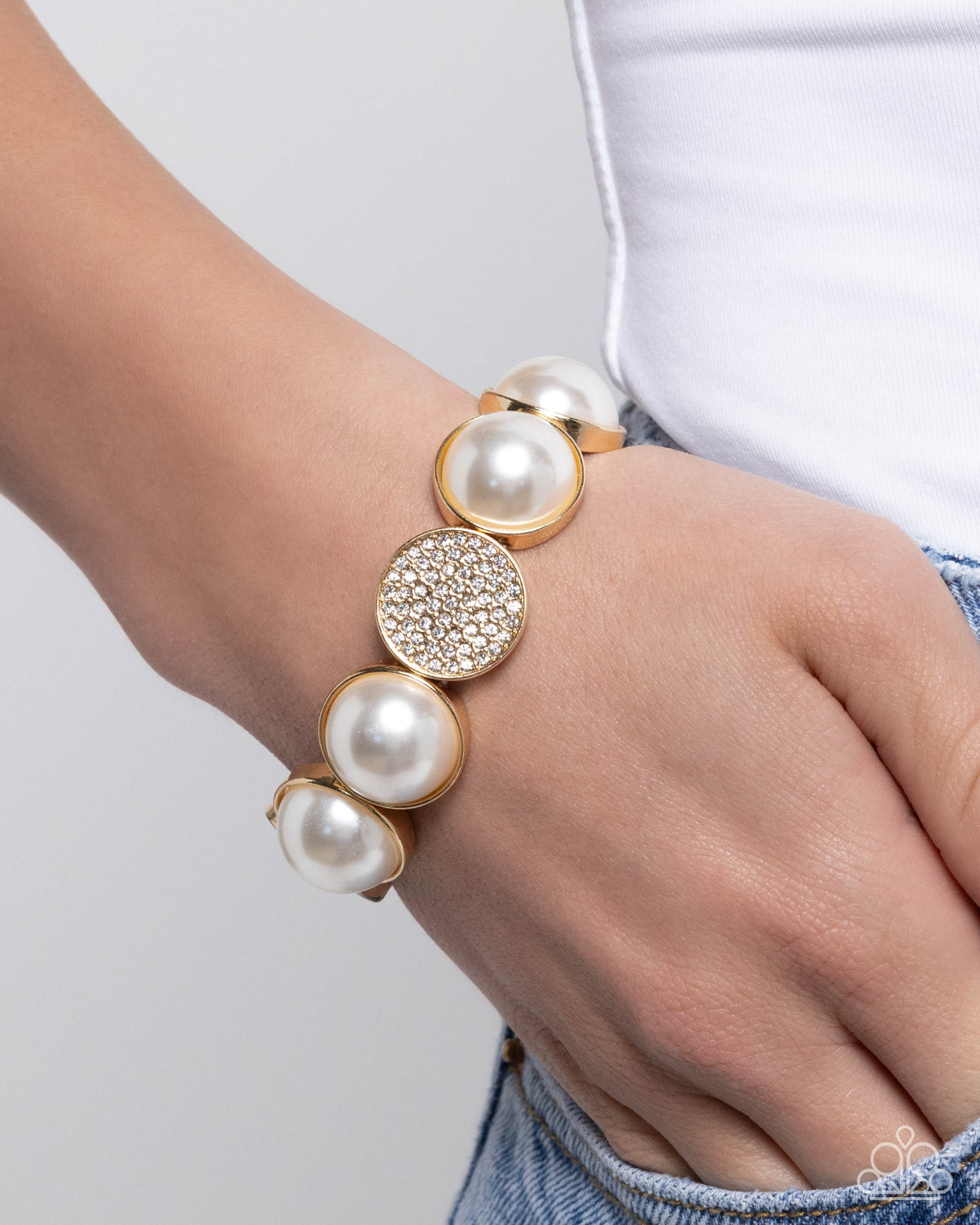 Believable Bling Gold Bracelet