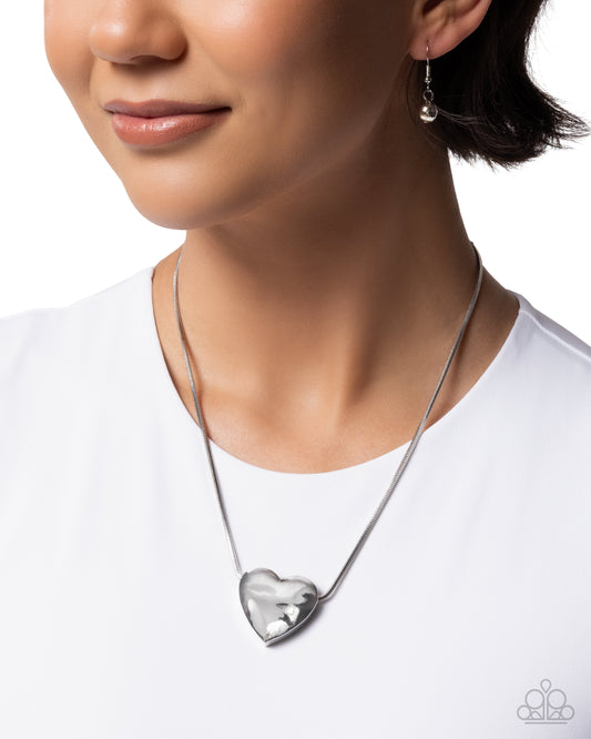 Cavalier Cupid Silver Necklace
