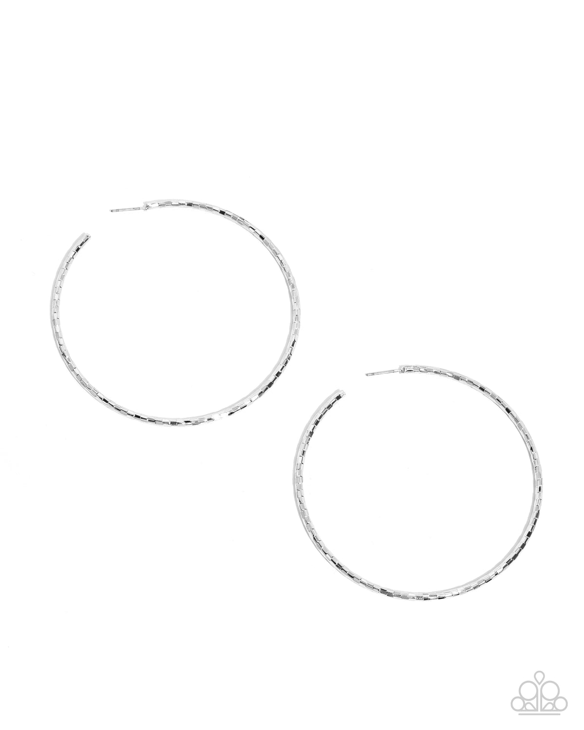 Closer To Chic Silver Hoops
