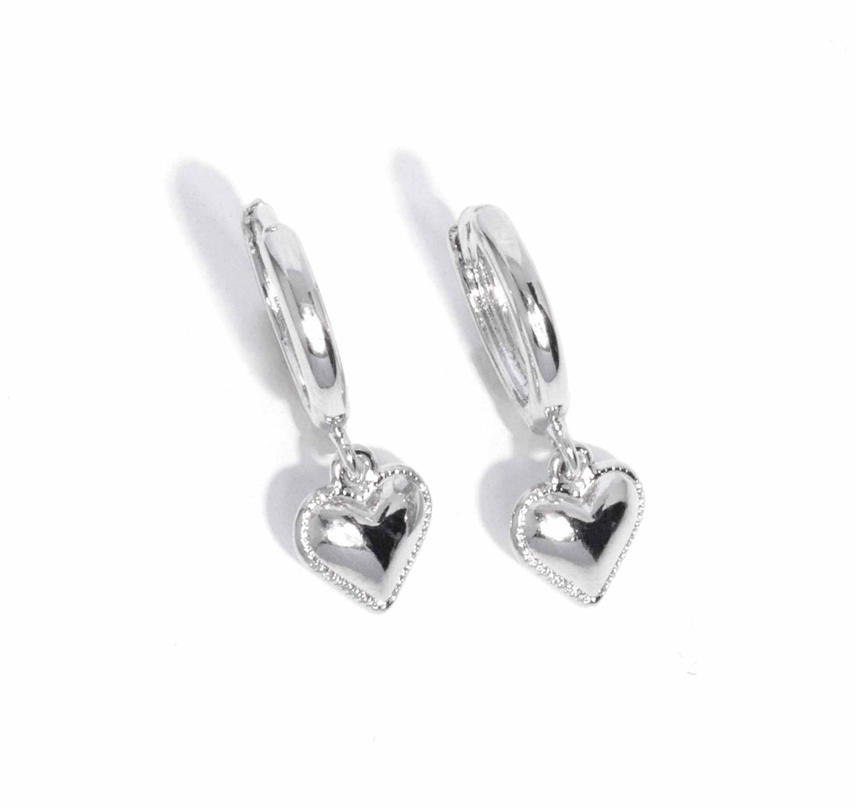 Emotive Elegance Silver Hinge Hoops