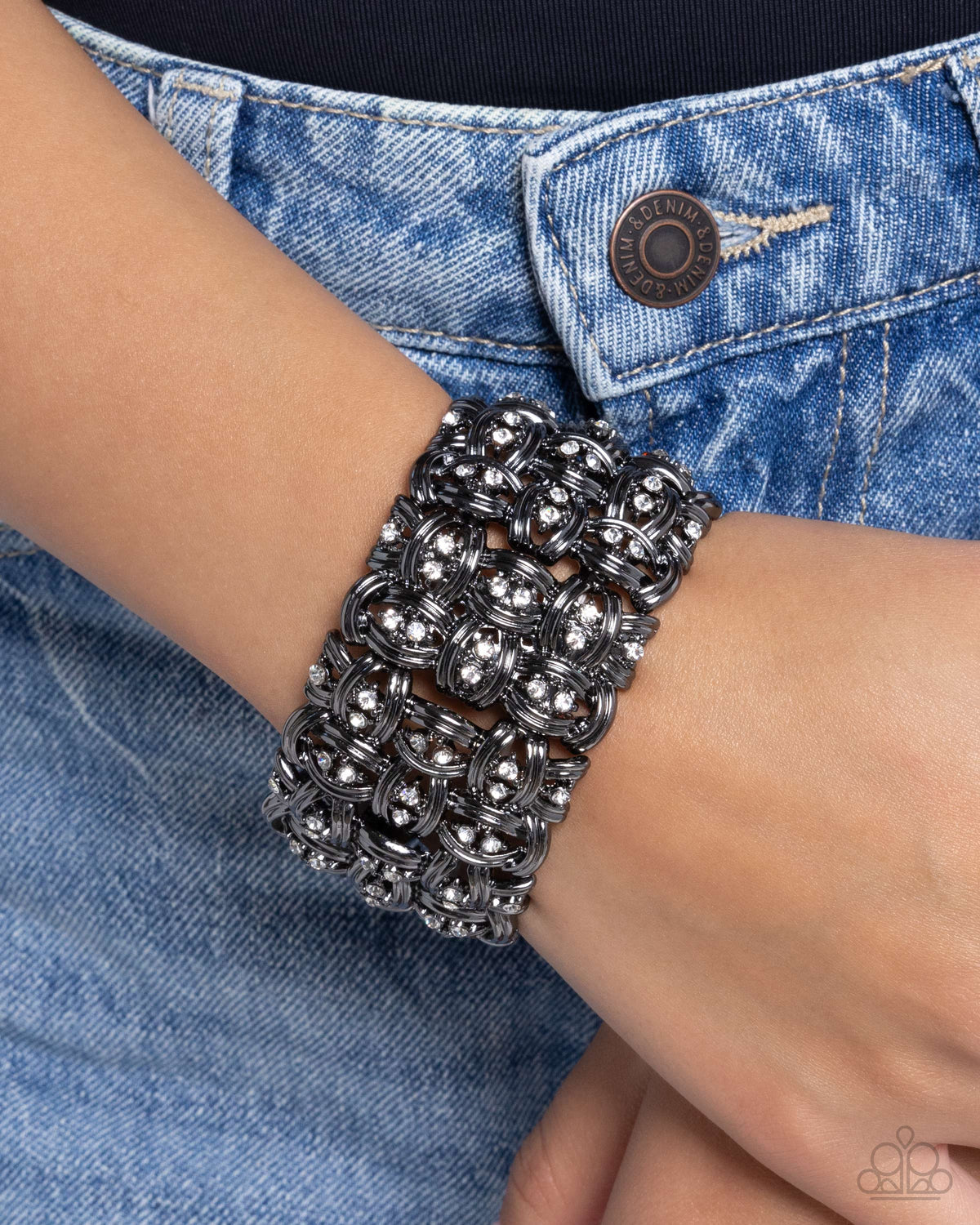 Woven Wardrobe Black Bracelet