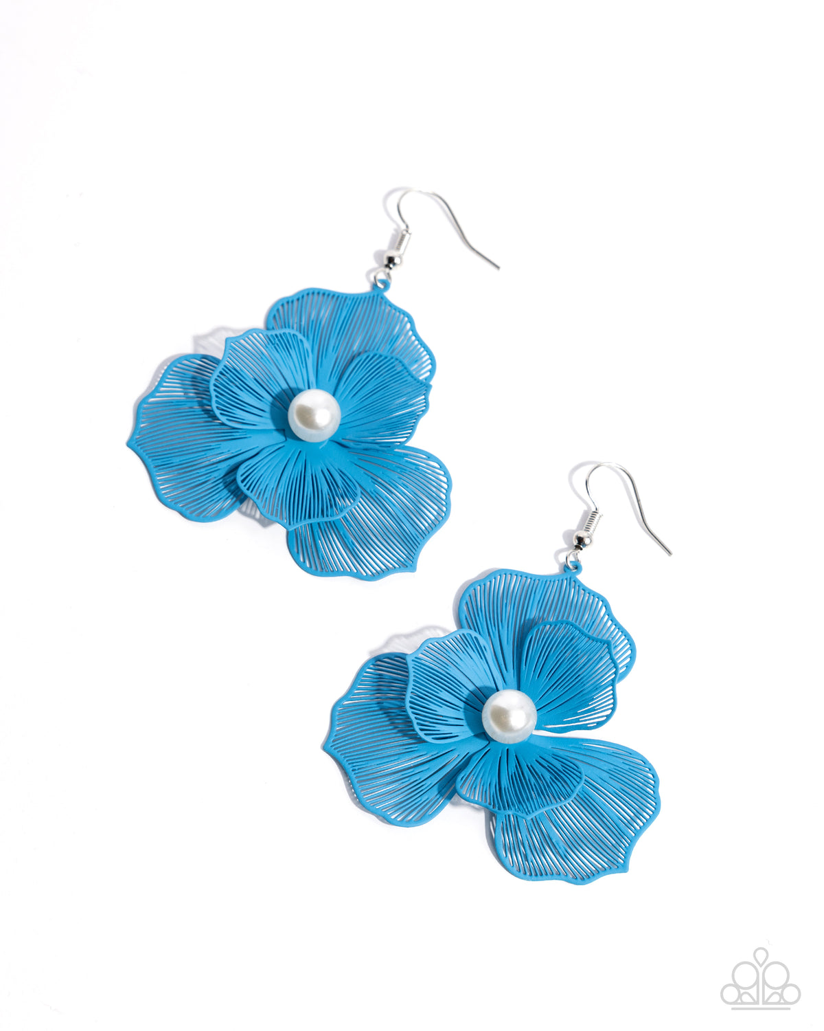 PETAL the Score Blue Earrings