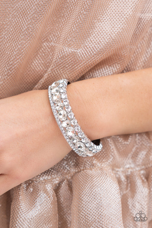 Mega Megawatt White Hinge Bracelet
