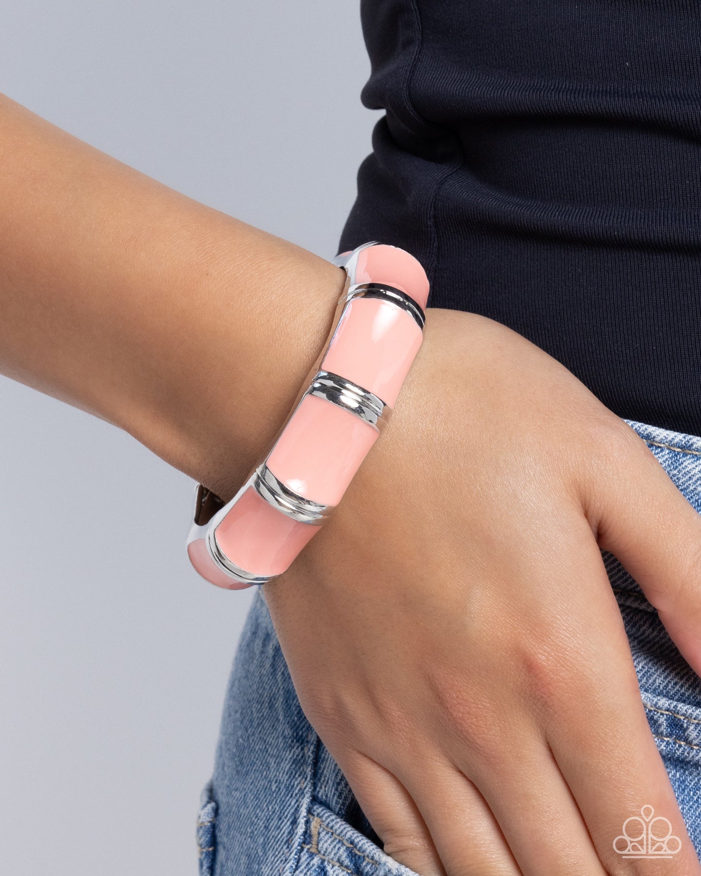 Pearlized Promise Orange Hinge Bracelet