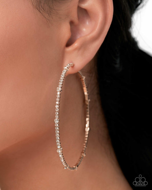 Sensational Squares Gold Hoops