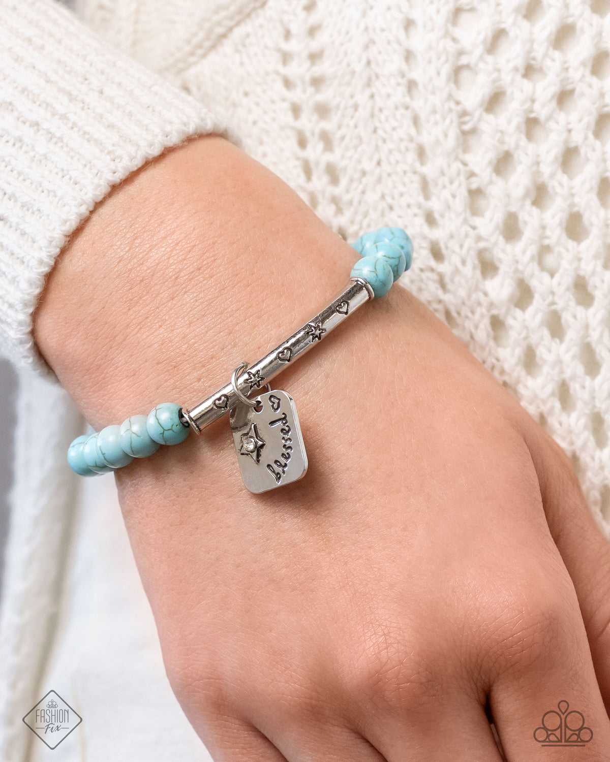 Rustic Reminder Blue Bracelet