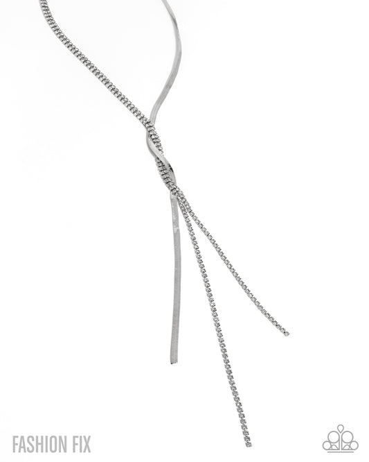 Sinuous Sophistication White Necklace