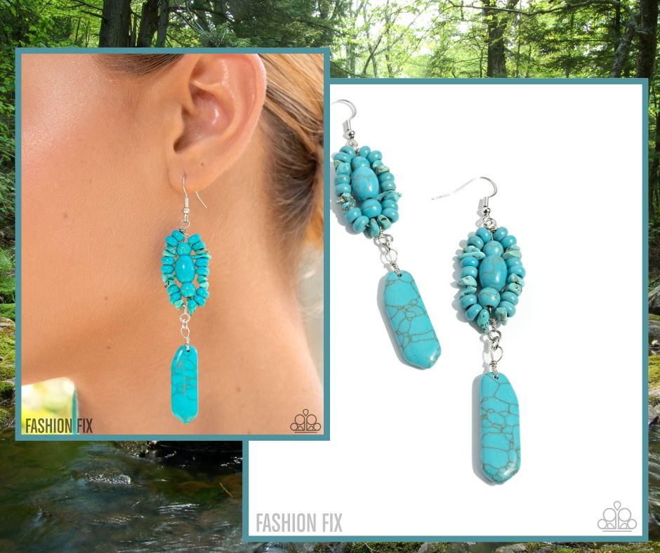 Valuable Voyage Blue Earrings