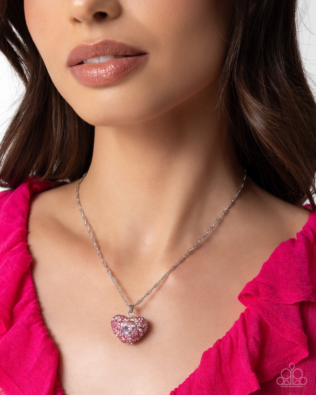 Best Of My Heart Pink Necklace