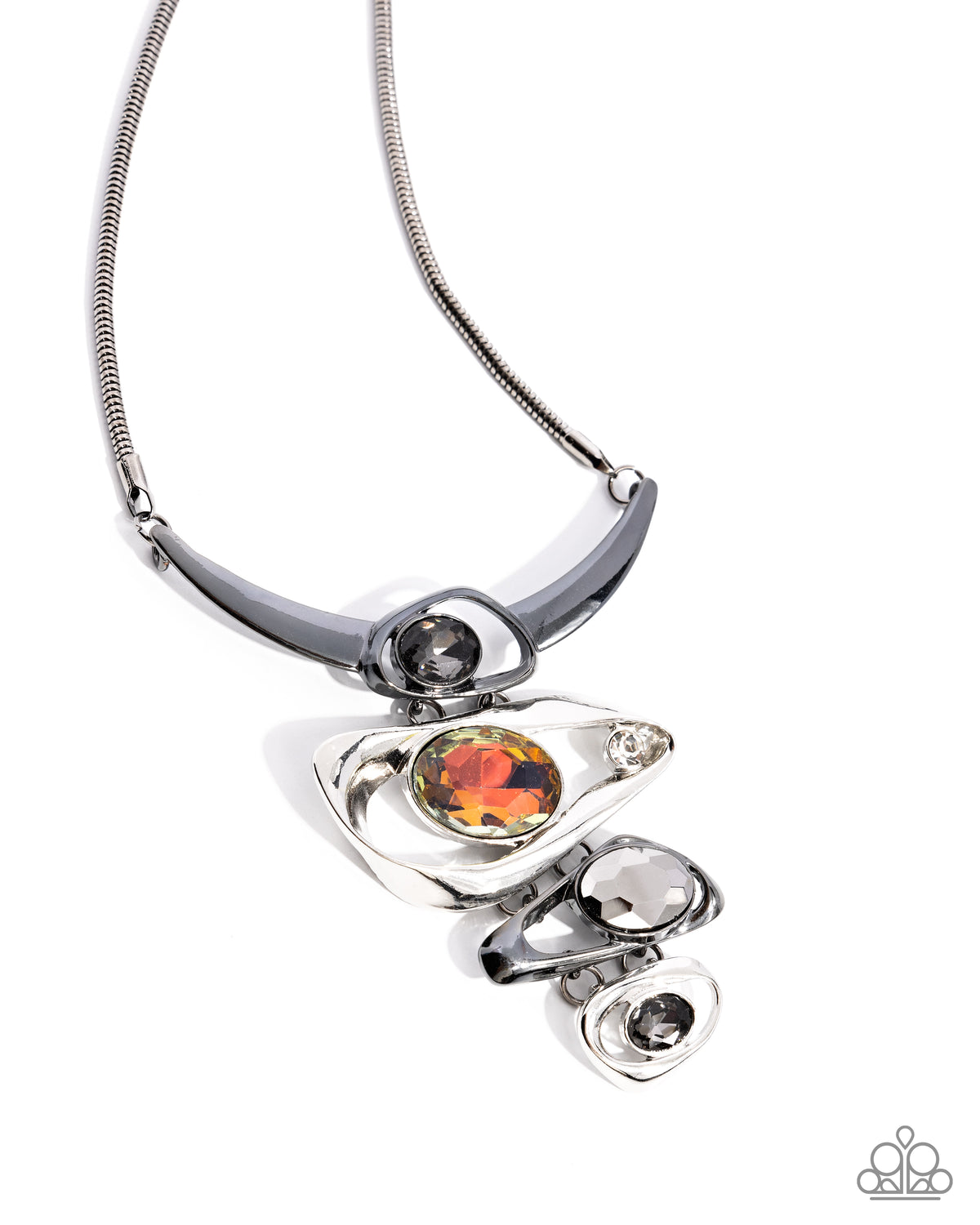 Abundantly Abstract Black Necklace