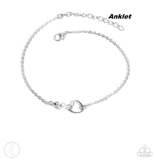 Affectionate Assertion White Anklet