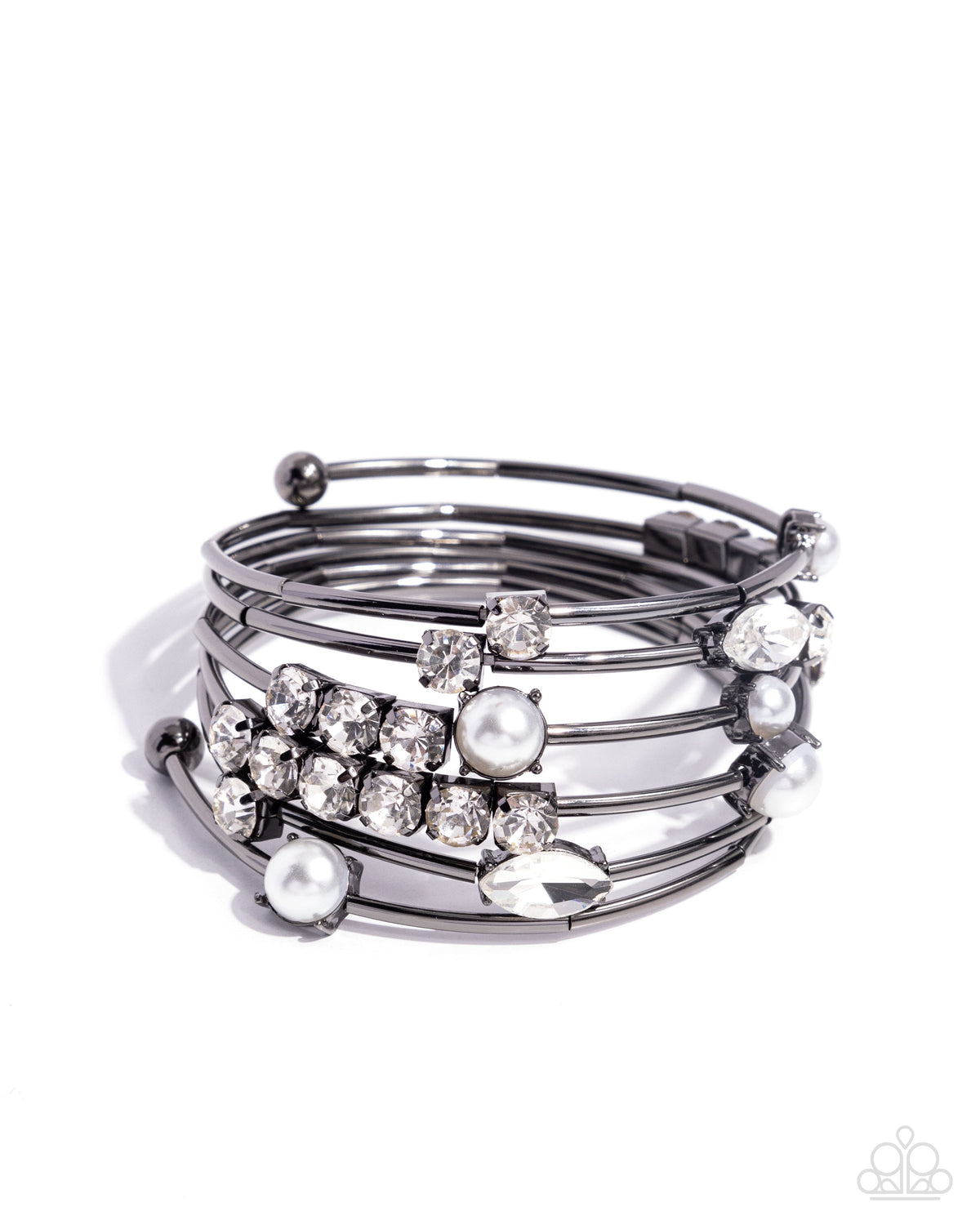 Showtime Sparkle Black Coil Bracelet
