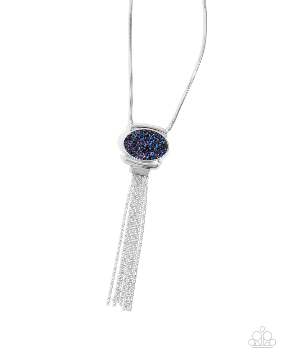 Chained Complication Blue Necklace