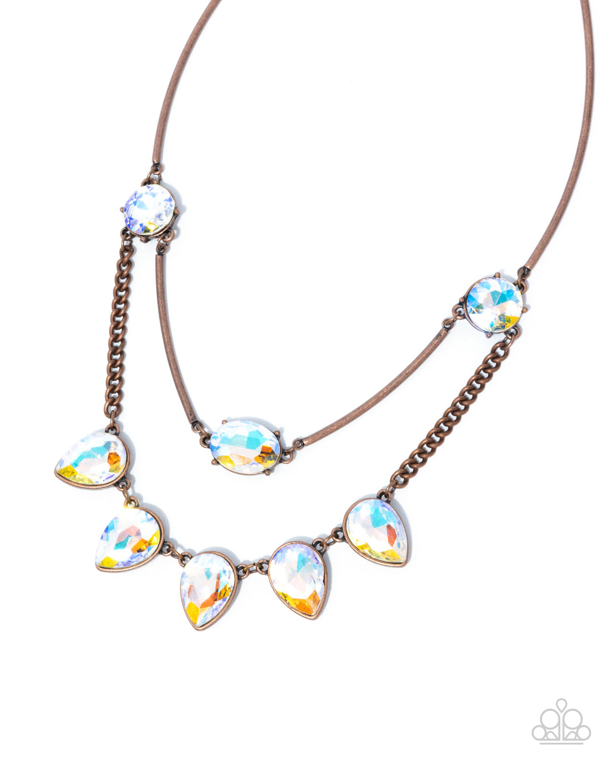 Confident Cascade Copper Necklace