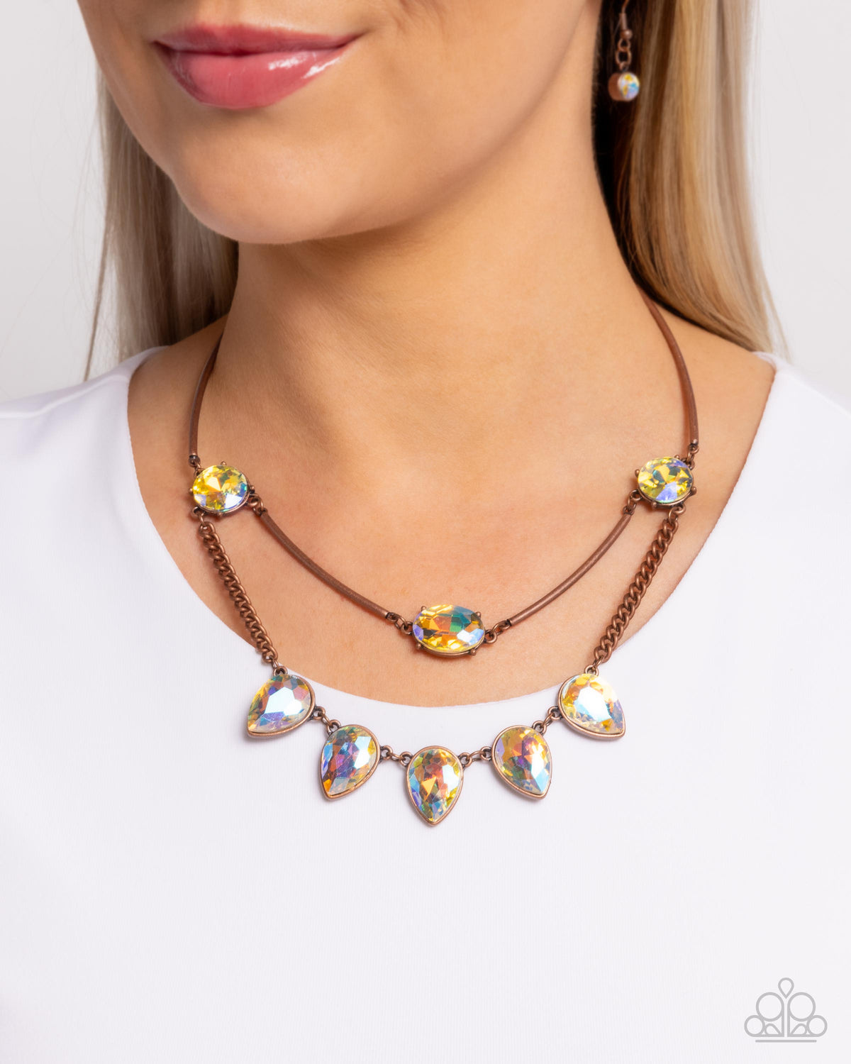 Confident Cascade Copper Necklace