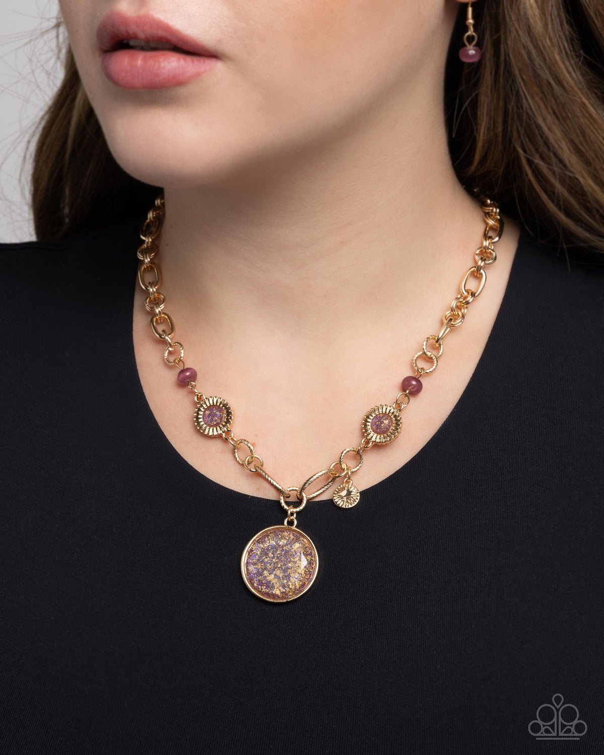 FLECKS Big Thing Purple Necklace