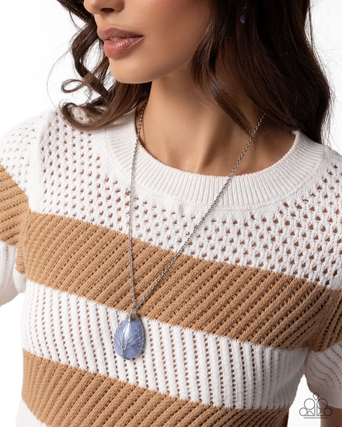 Stony Status Blue Necklace