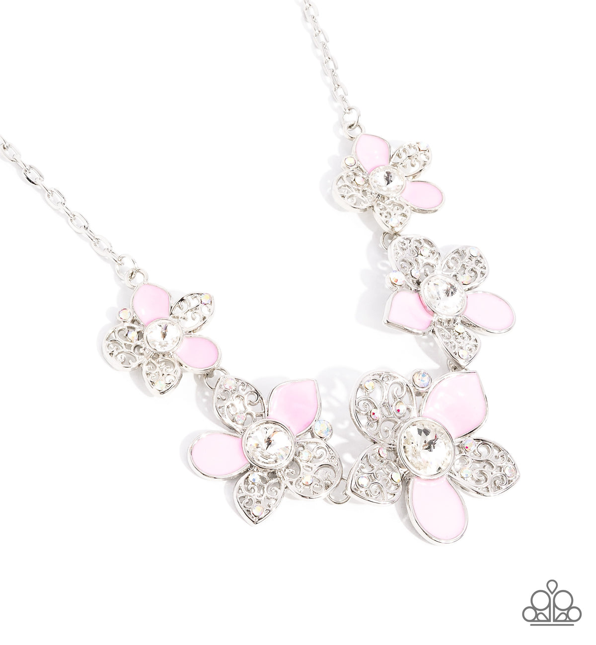 April Showers Bring Flowers Pink Necklace