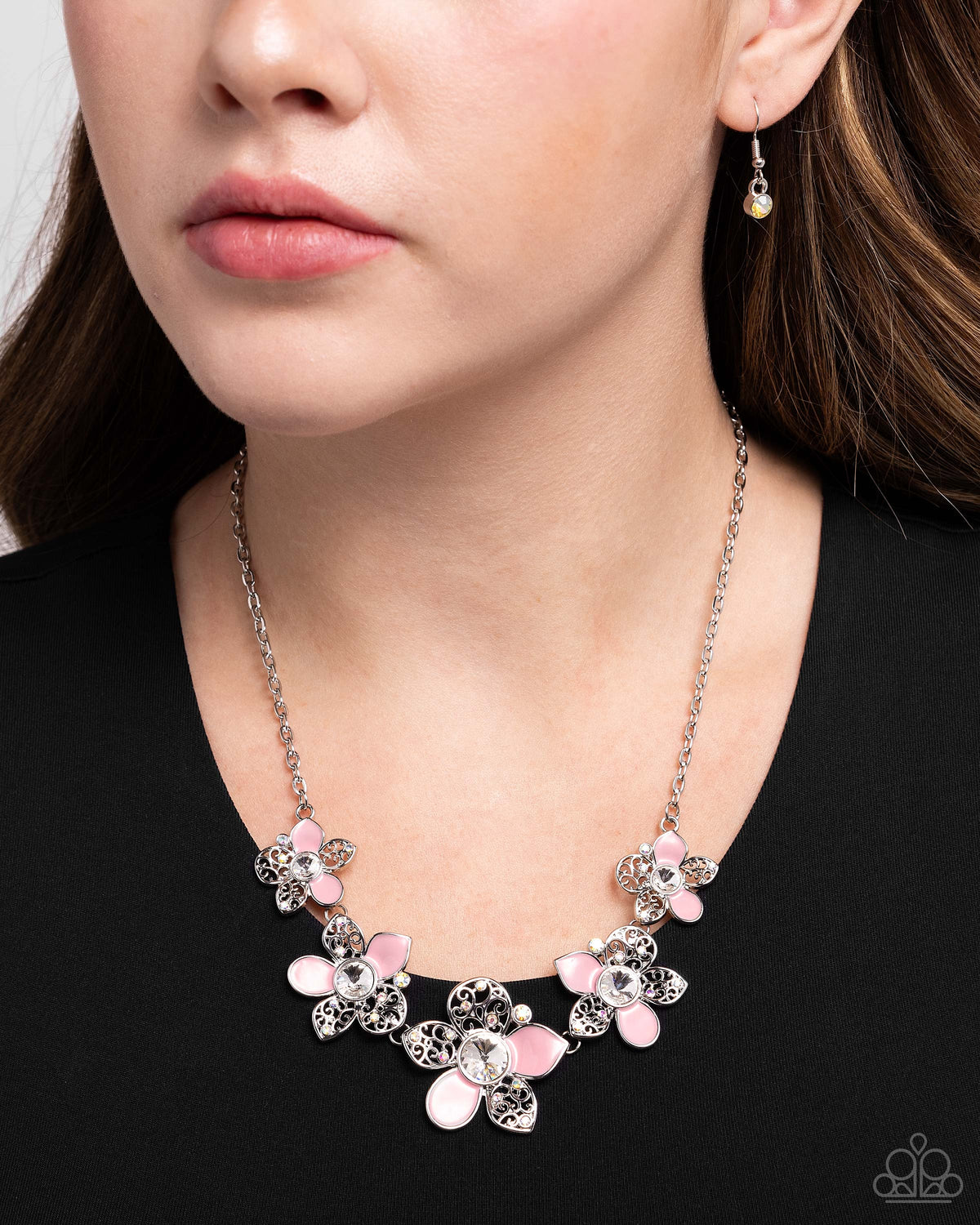 April Showers Bring Flowers Pink Necklace