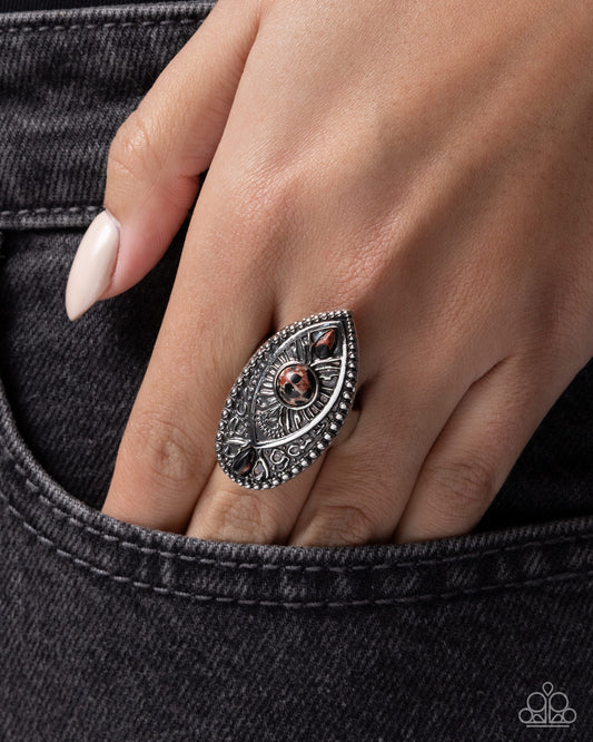 Rustic Raise Black Ring