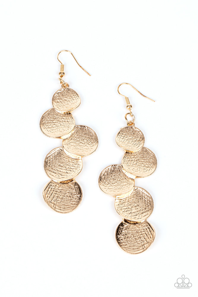 Token Gesture Gold Earrings