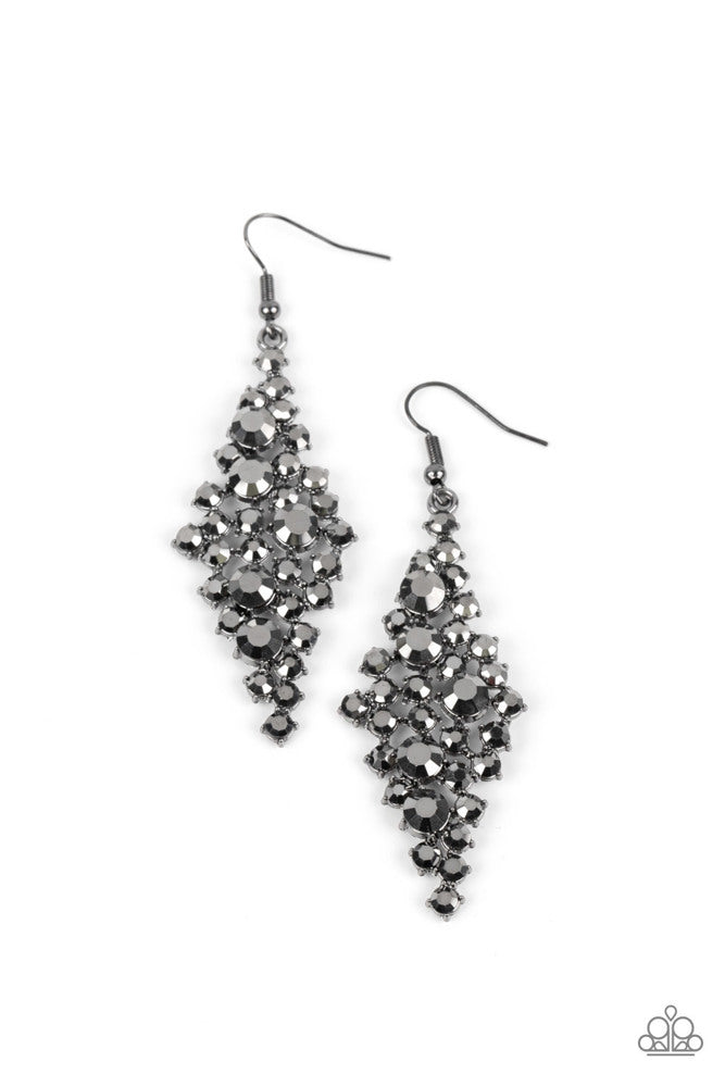 Celestial Comet Black Earrings