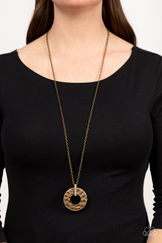 Modern Memento Brass Necklace