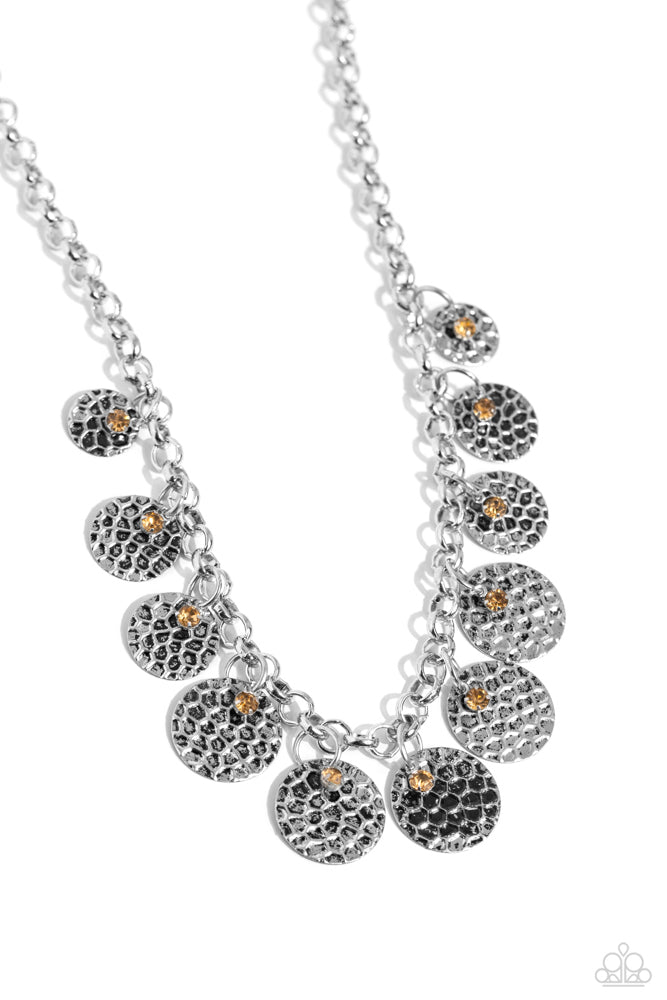 Delightfully Dappled Brown Necklace