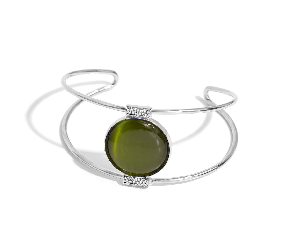 Candescent Cats Eye Green Bracelet