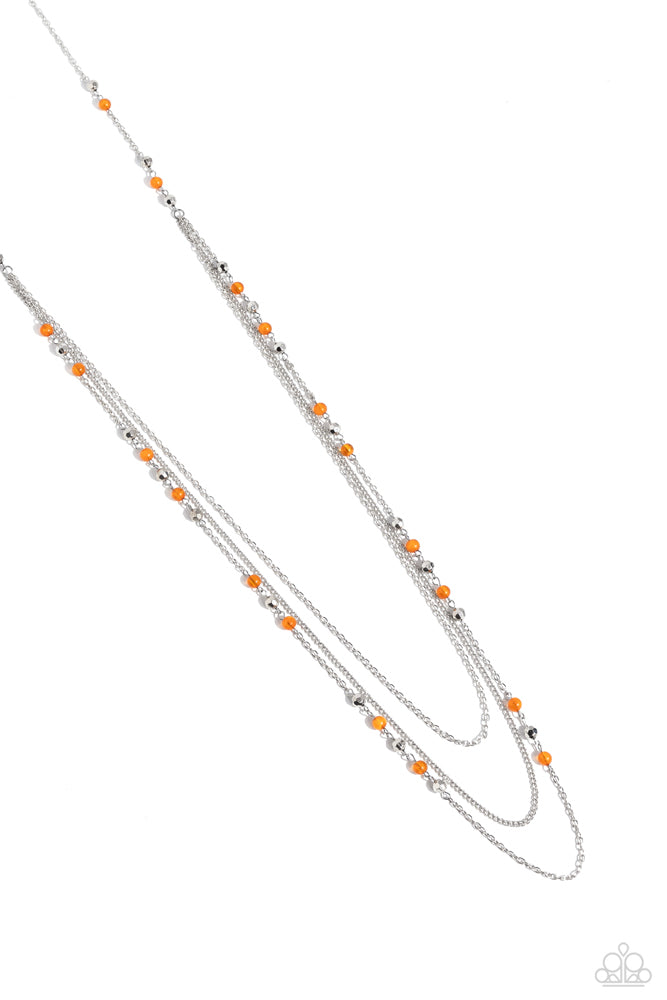 Colorful Cadence Orange Necklace