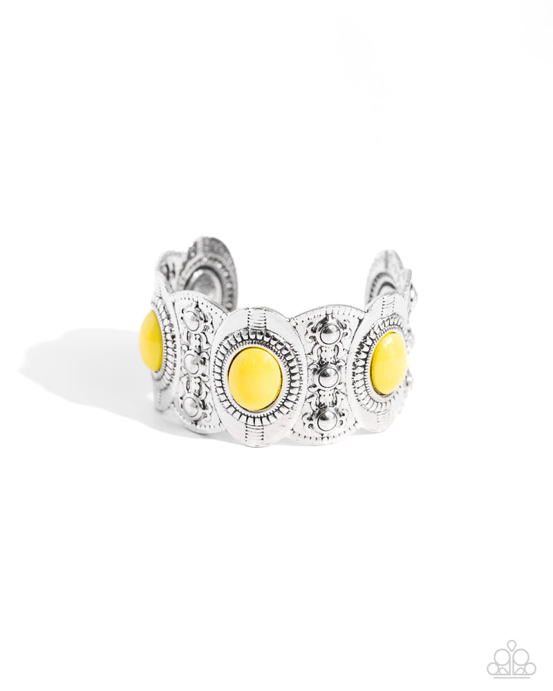 Exotic Excavation Yellow Bracelet